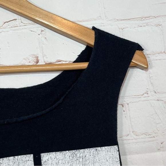 Vintage Jim Morrison Tank Top Womens Medium Black  Sleeveless Band Double Sided - Picture 4 of 12